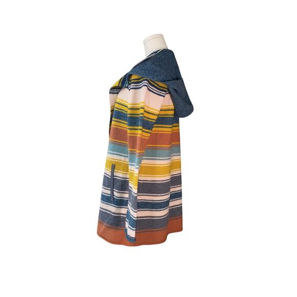 NWT Toad & Co Merino Wool Heartfelt Hoodie Womens Medium Gooseberry Stripe - Picture 4 of 10